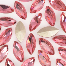 Strass Navete Supreme Rose 10x5mm