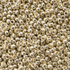 Miçanga Miyuki Seed Bead Silver Metálico Duracoat 11/0 = 2mm
