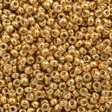 Miçanga Miyuki Seed Bead Gold Metálico Duracoat 11/0 = 2mm