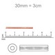 Canutilhos Jablonex Prata Transparente 78102 13,3 Polegadas  30 mm