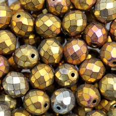 Cristal Metálico Dourado Mesclado 2395 10mm