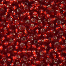 Miçanga Jablonex Vermelho Transparente 97070 9/0 = 2,6mm