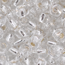 Miçanga Jablonex Prata Transparente 78102 2/0 = 6,1mm