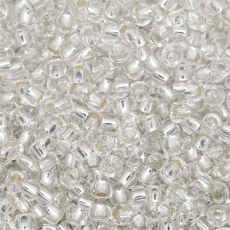 Miçanga Jablonex Prata Transparente 78102 5/0 = 4,6mm