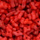 Contas de Murano Cascalho Fosco Vermelho 93200 8x5mm