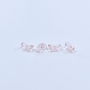 Contas de Murano Meia Lua Transparente Rosa 70110 8mm
