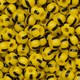 Micanga Jablonex Amarelo 4 Tiras Pretas Rajada Fosco 83500 50  4,6mm