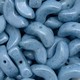 Contas de Murano Meia Lua Mesclada Azul 6364 10mm