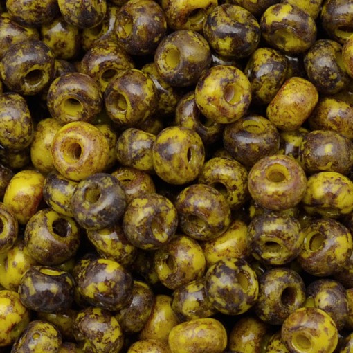Micanga Jablonex Marrom Amarelo Mesclado 89110 60  4,1mm
