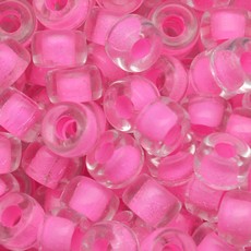 Conta Miçangão de Murano Forte Beads Lined Cristal Rosa 44875 6mm