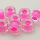 Conta Micangao de Murano Forte Beads Lined Cristal Rosa 44875 6mm
