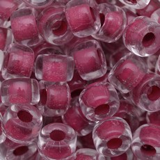 Conta Miçangão de Murano Forte Beads Lined Cristal Bordo 44898 6mm