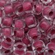 Conta Micangao de Murano Forte Beads Lined Cristal Bordo 44898 6mm