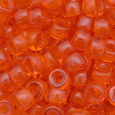 Conta Miçangão de Murano Forte Beads Transparente T Laranja 90030 6mm