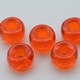 Conta Micangao de Murano Forte Beads Transparente T Laranja 90030 6mm