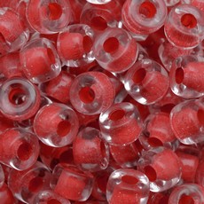 Conta Miçangão de Murano Forte Beads Lined Cristal Goiaba 44887 9mm