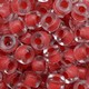 Conta Micangao de Murano Forte Beads Lined Cristal Goiaba 44887 9mm