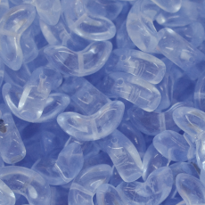 Contas de Murano Meia Lua Transparente Light Safira 30020 15mm