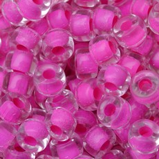 Conta Miçangão de Murano Forte Beads Lined Cristal Pink 44877 9mm