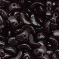 Contas de Murano Meia Lua Transparente Vinho 90110 15mm