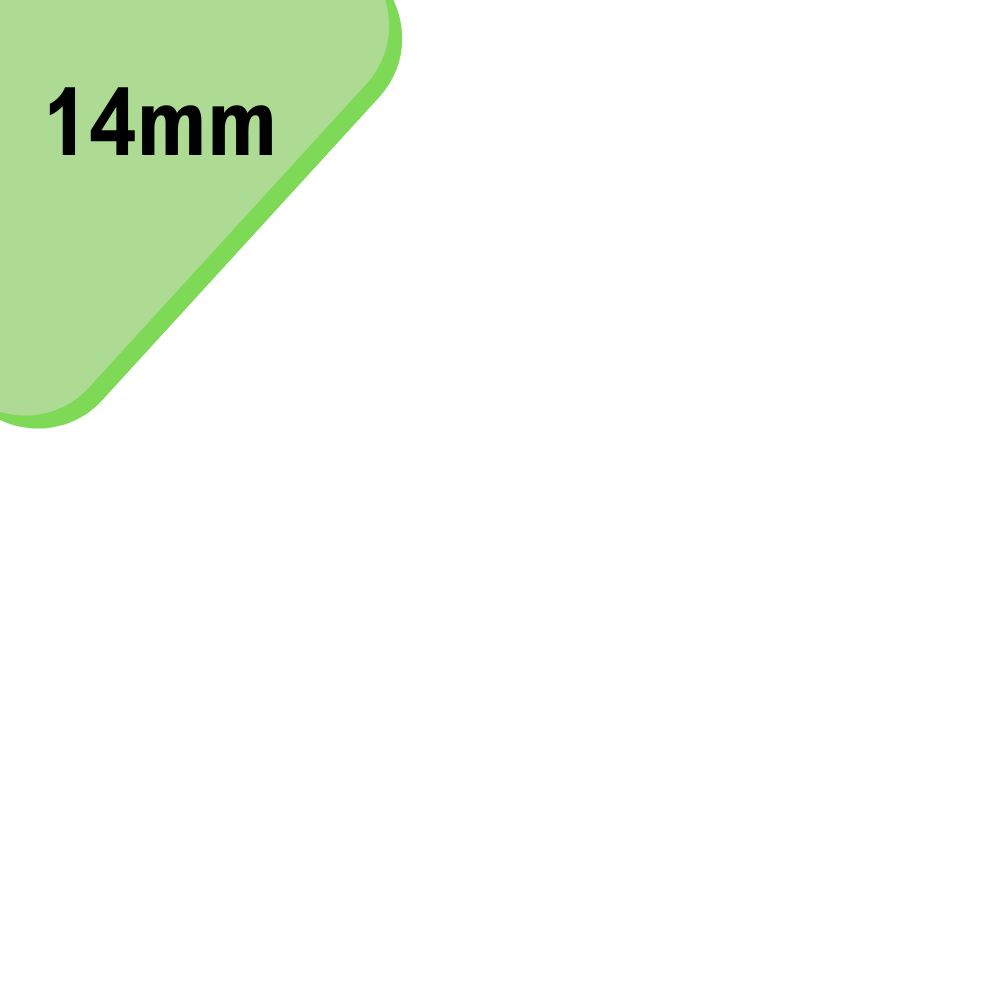 Tamanho 14mm