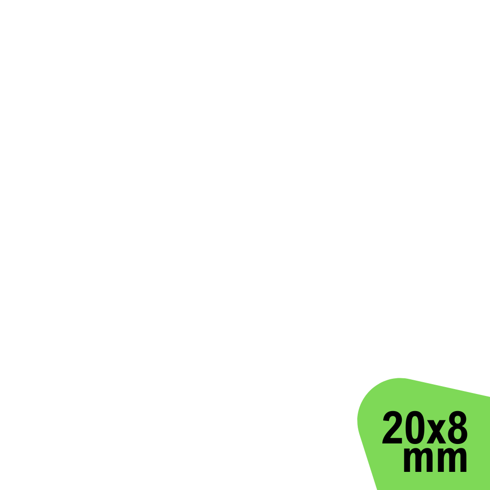 Tamanho 20x8mm