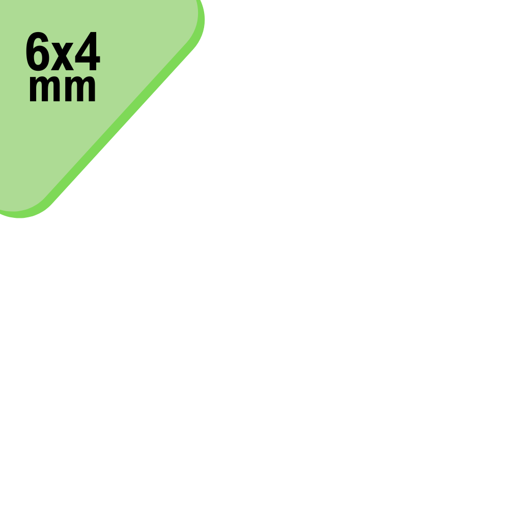 Tamanho 6x4mm